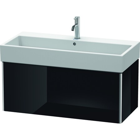 Duravit Xsquare Wall-Mounted Vanity Unit Black High Gloss XS409604040